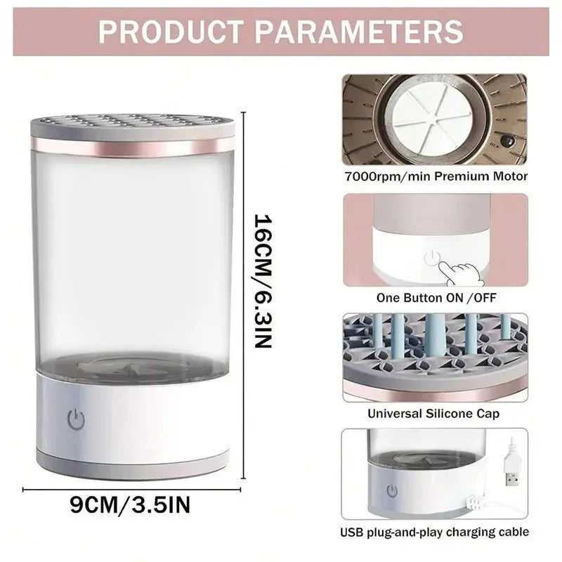 Portable Electric Cosmetic Brush Cleaner - sknovaglow.comMy Store#original_value#