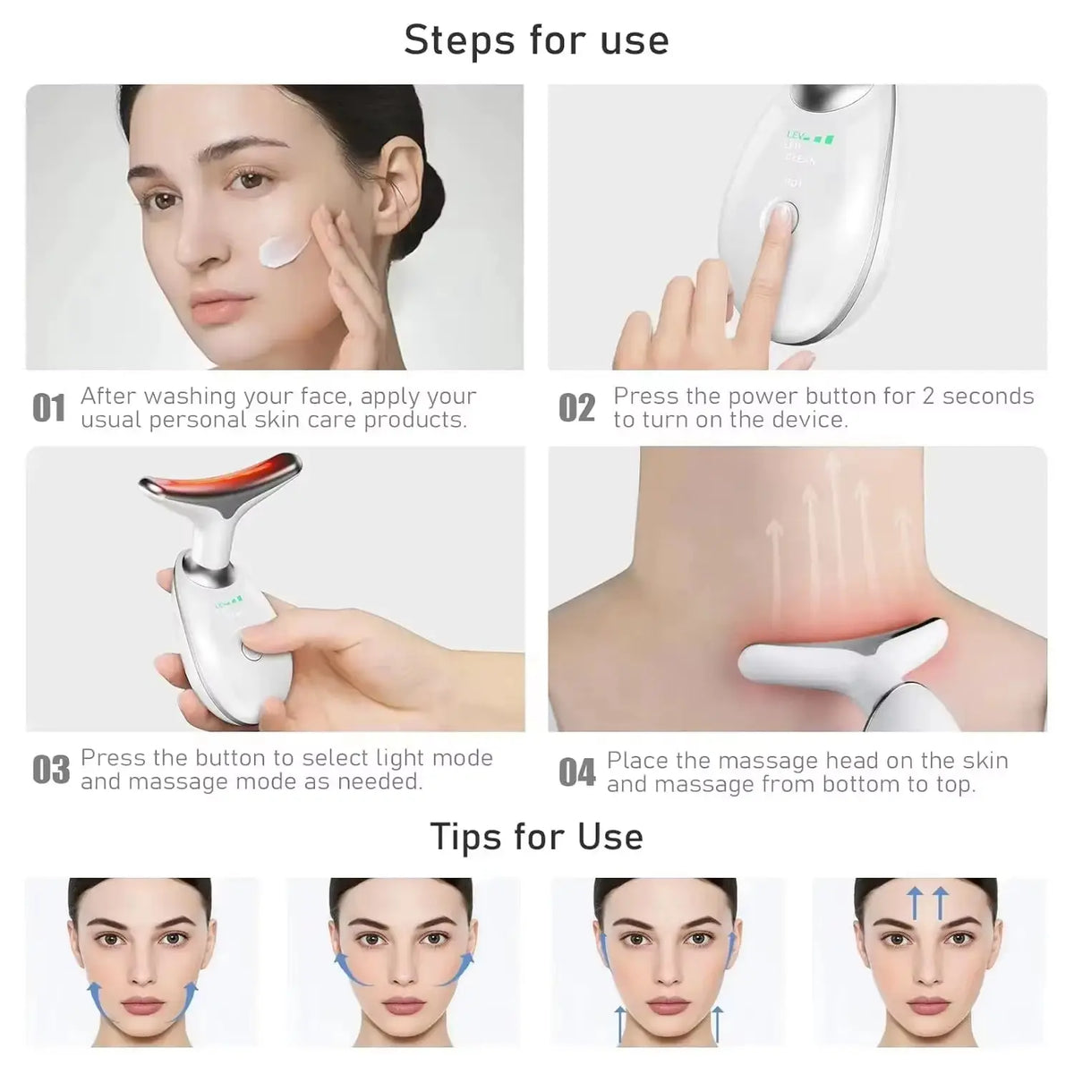 Portable Facial Massagers Neck Lifting LED 7 Color Light - sknovaglow.comMy Store726084583436ba3aa2e7-5b68-4a64-a9d3-35e681ff1b4aFacial Massager Facial Neck Lifting LED 7 Color Light Anti - Aging Lifting Face Massager Multifunctional Portable Facial Massagers726084583436